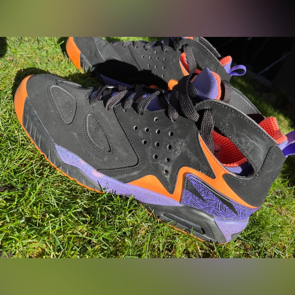 Nike Air Tech Challenge Huarache Black/Purple/Orange US11,5/EU45,5 - Picture 7 of 15